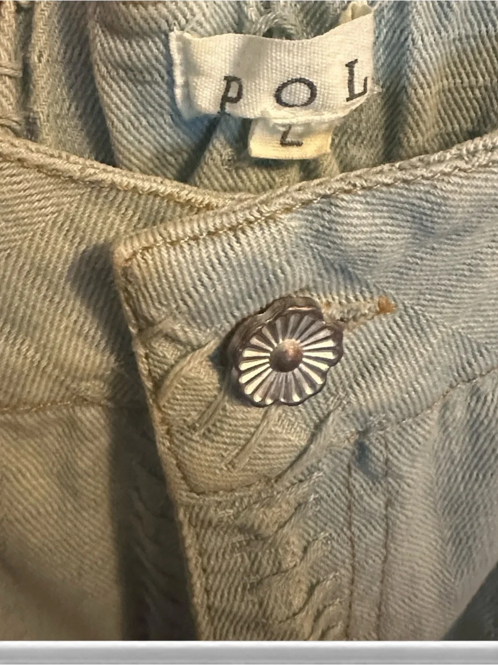 POL Lg Heart Side Light Blue Jeans